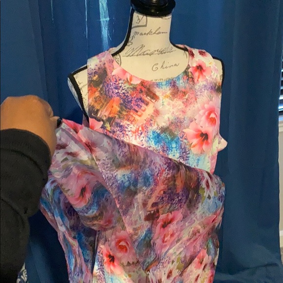 NEW YORK AND COMPANY 2/1 MULTICOLORED DRESS XL NWT - Picture 3 of 8